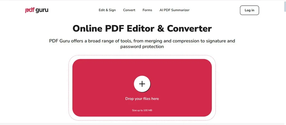 أداة PDF GURU